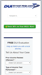 Mobile Screenshot of duiarresthelp.com